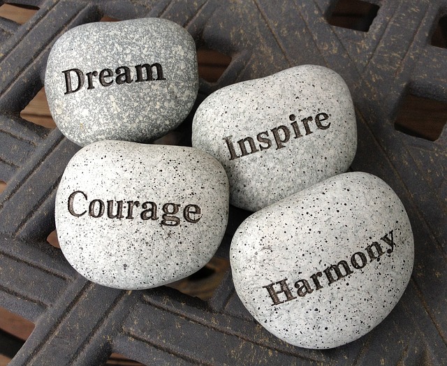 Dream, Courage, Inspire, Harmony