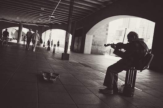 The Unknown Busker Violin